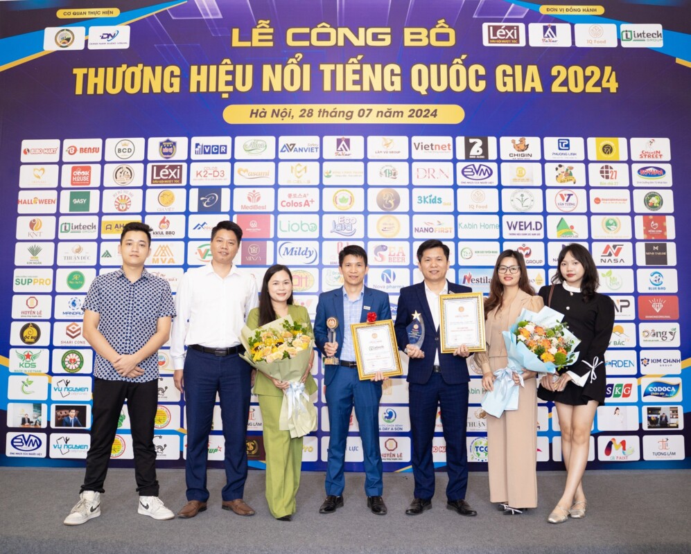 Intech Group nhận 2 giải thưởng Thương hiệu nổi tiếng Quốc gia 2024