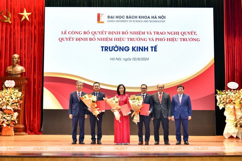 Đại học Bách khoa Hà Nội công bố Quyết định thành lập Trường Kinh tế và bổ nhiệm lãnh đạo 4 Viện nghiên cứu