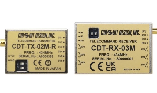 Điều khiển không dây từ xa bằng mô-đun vô tuyến công suất thấp CDT-TX-02M-R và CDT-RX-03M