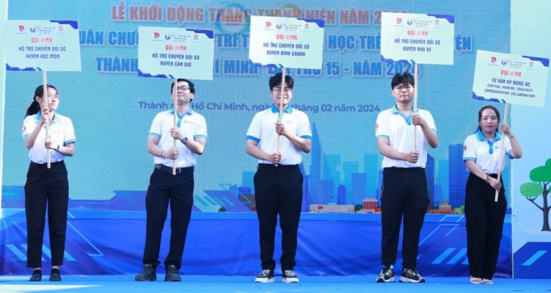 Trí thức khoa học trẻ tình nguyện Thành phố Hồ Chí Minh ra quân năm 2024