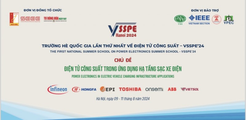 Ngày 9/8, Trường hè Điện tử Công suất sẽ chính thức khai mạc