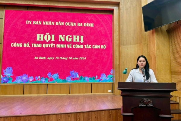 Hà Nội: Quận Ba Đình công bố quyết định luân chuyển, điều động, bổ nhiệm lại nhiều lãnh đạo nhà trường