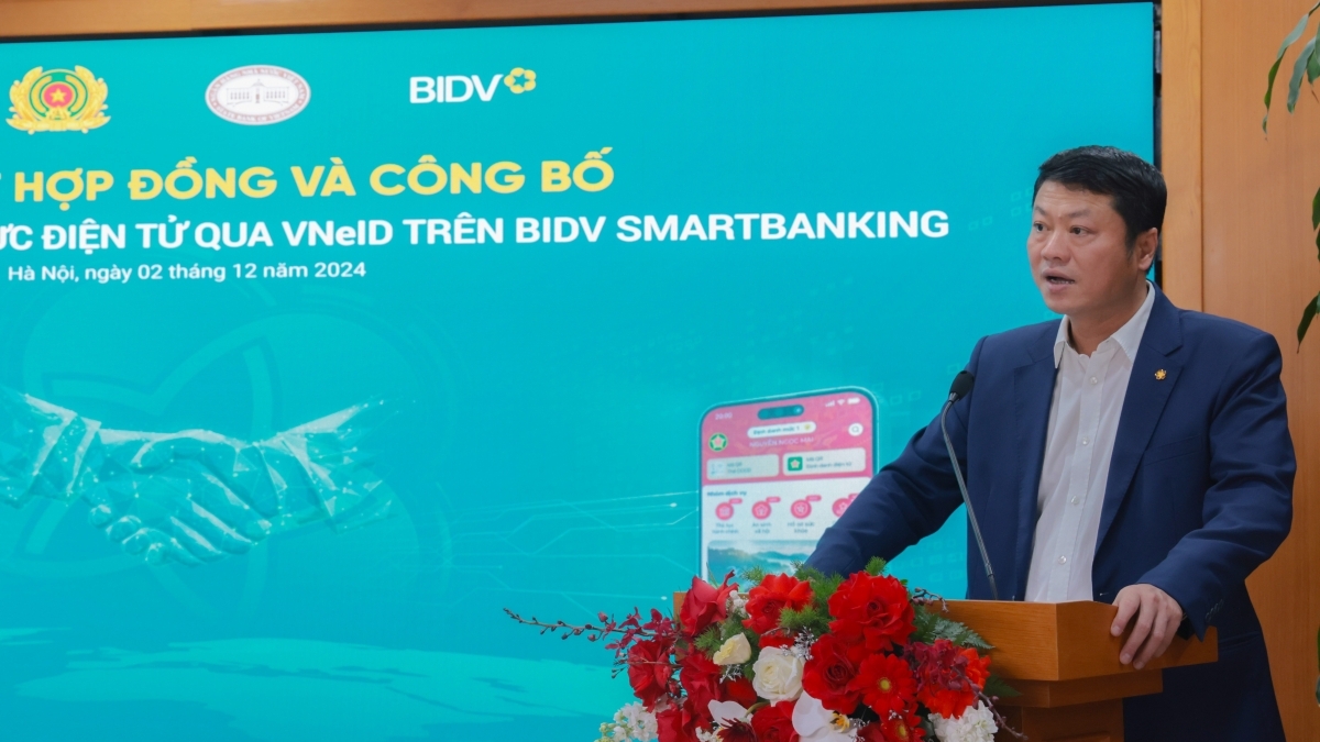 BIDV triển khai dịch vụ xác thực khách hàng điện tử qua VNeID  trên SmartBanking