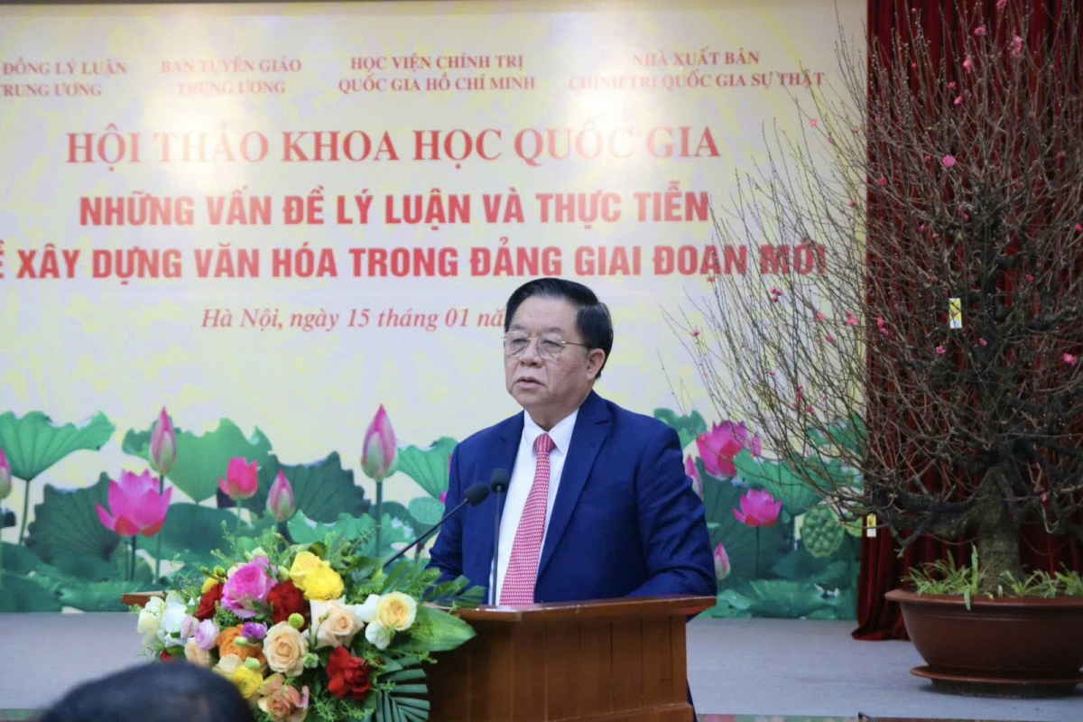 Hội thảo khoa học quốc gia những vấn đề lý luận và thực tiễn về xây dựng văn hóa trong Đảng trong giai đoạn mới