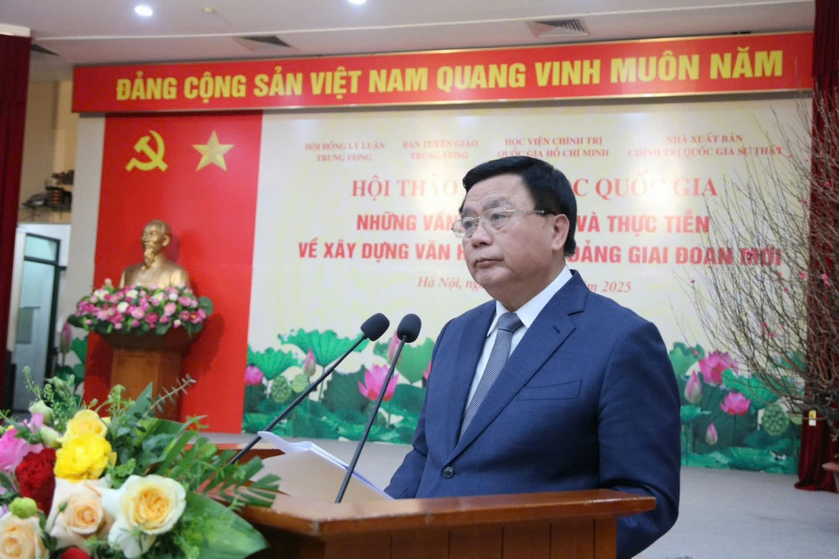 Hội thảo khoa học quốc gia những vấn đề lý luận và thực tiễn về xây dựng văn hóa trong Đảng trong giai đoạn mới