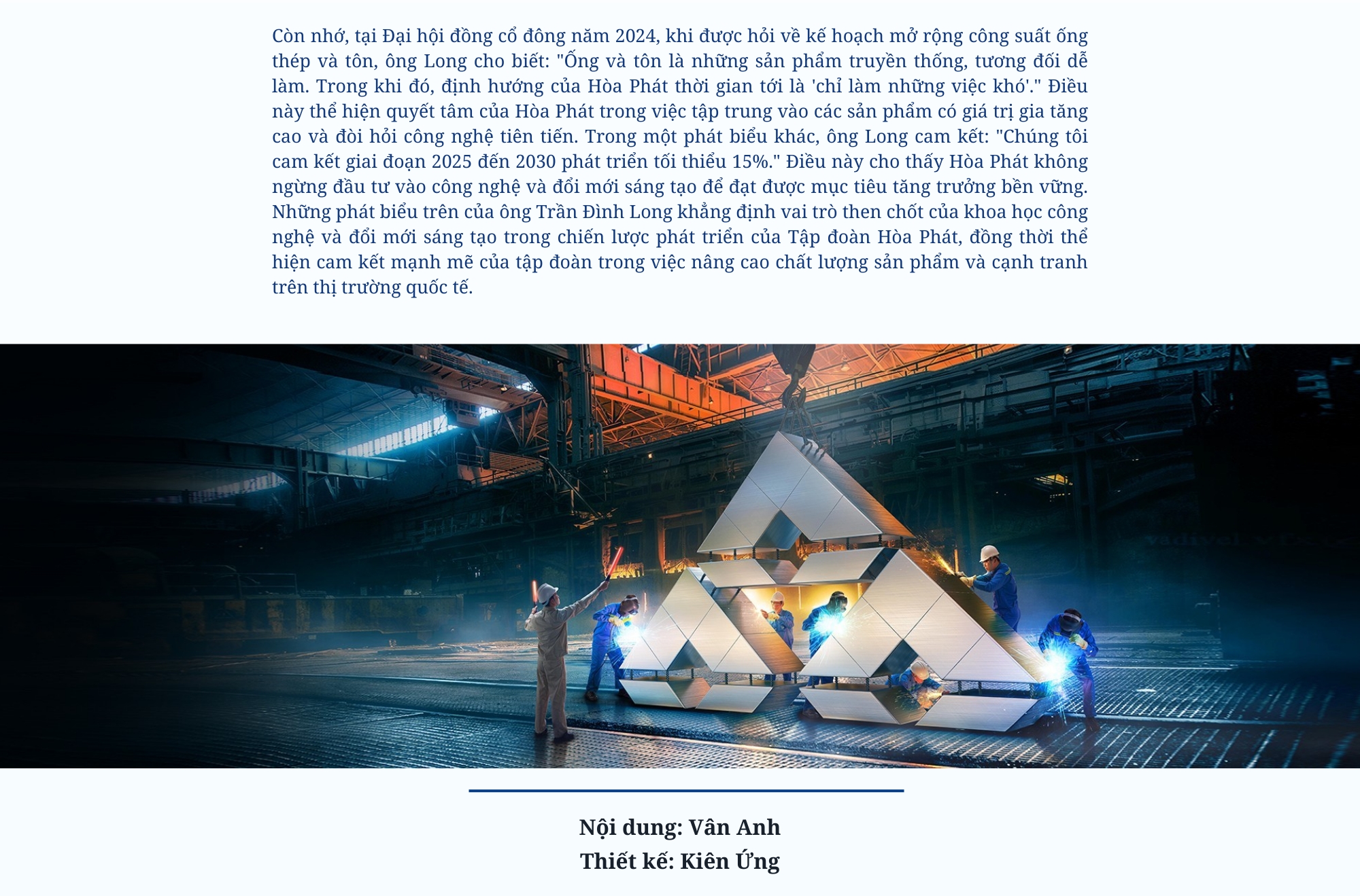 [E-Magazine] Khoa học công nghệ – động lực nội sinh của Hòa Phát