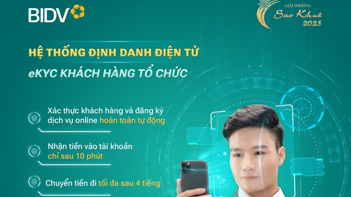 BIDV triển khai định danh điện tử dành cho khách hàng tổ chức