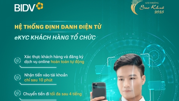 BIDV triển khai định danh điện tử dành cho khách hàng tổ chức
