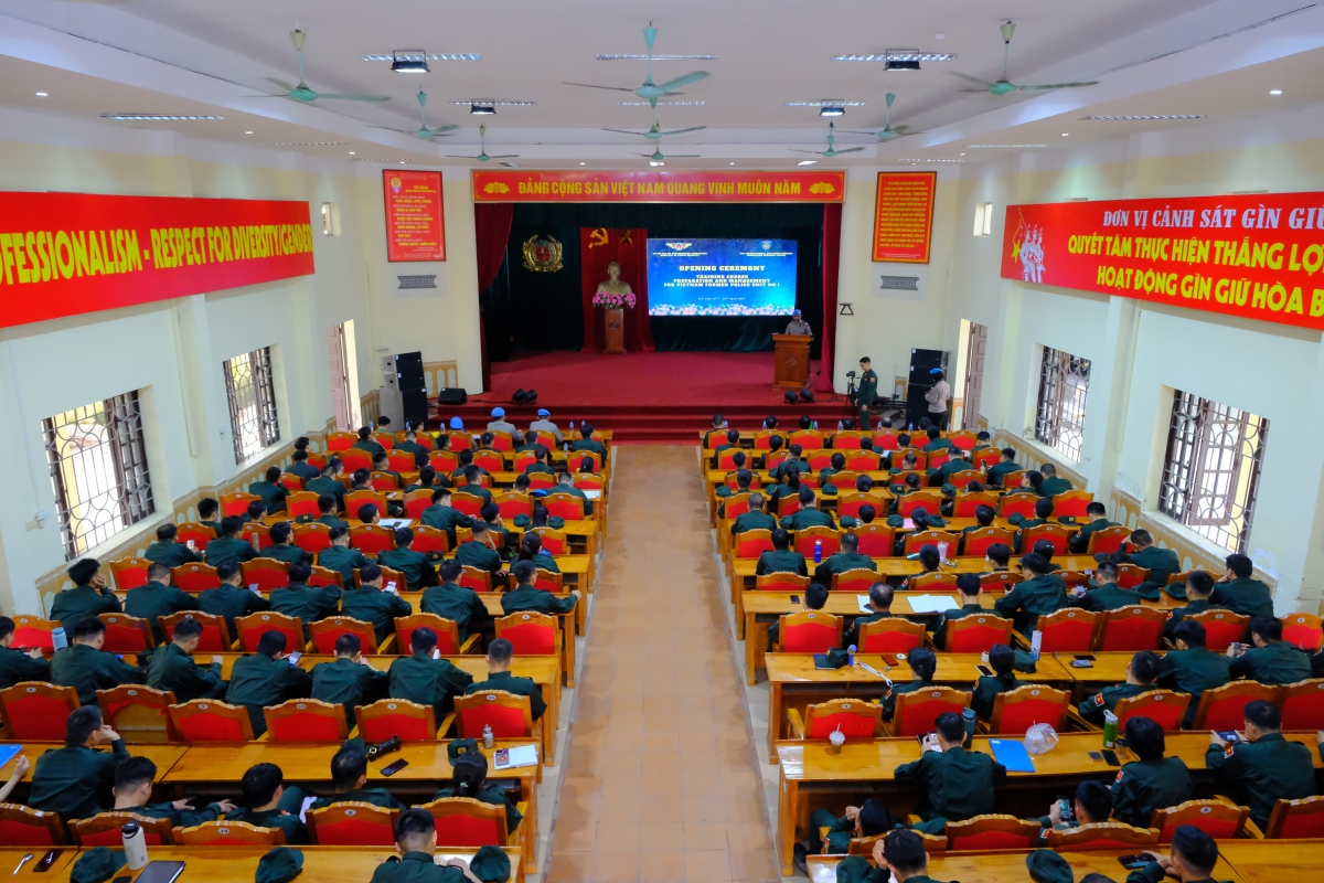 Bộ Công an đào tạo Cảnh sát Gìn giữ hòa bình theo tiêu chuẩn quốc tế