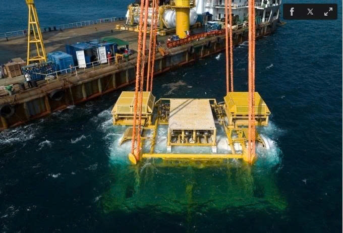 Trung Quốc triển khai trung tâm thương mại dưới nước chạy bằng năng lượng điện gió
