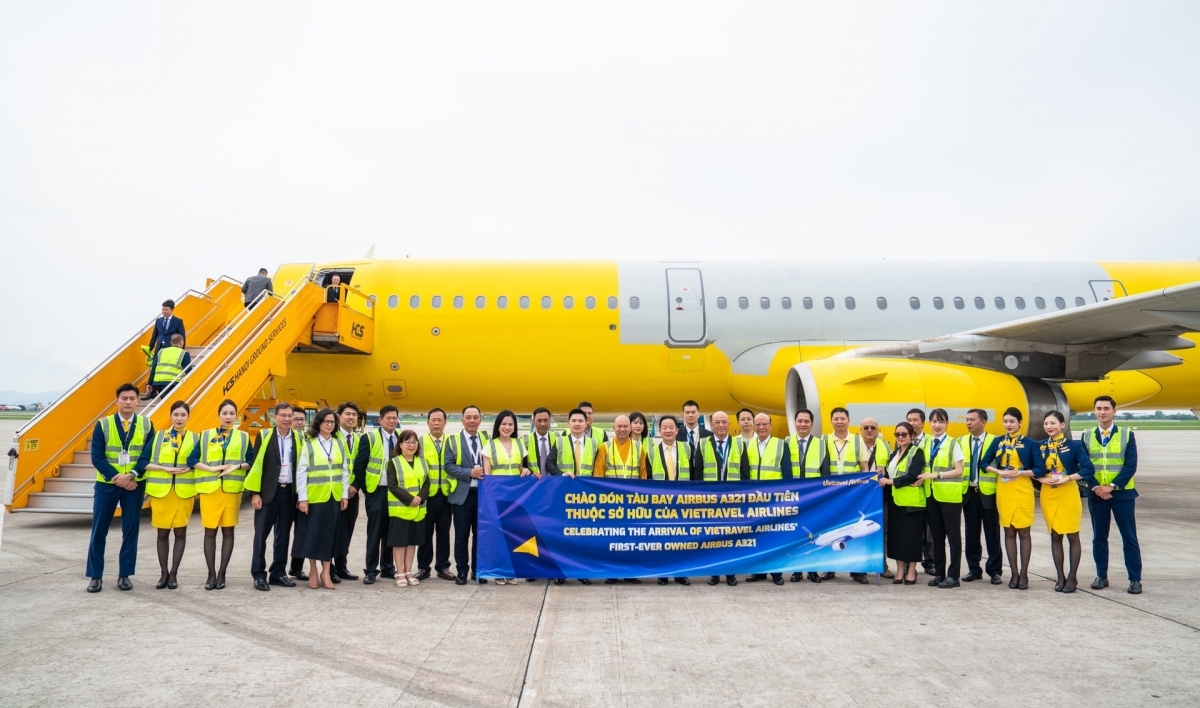Vietravel Airlines hiện thực hóa chiến lược mở rộng với tàu bay Airbus A321 đầu tiên
