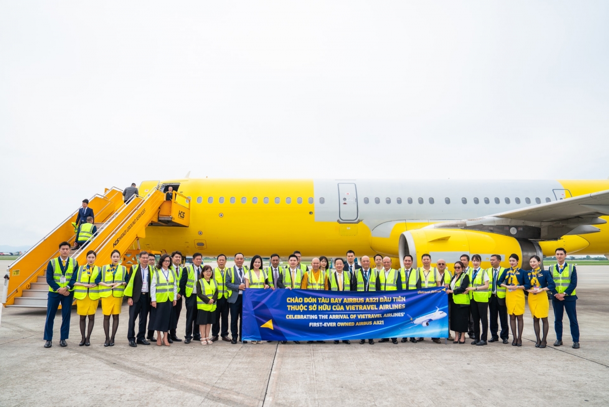 Vietravel Airlines hiện thực hóa chiến lược mở rộng với tàu bay Airbus A321 đầu tiên