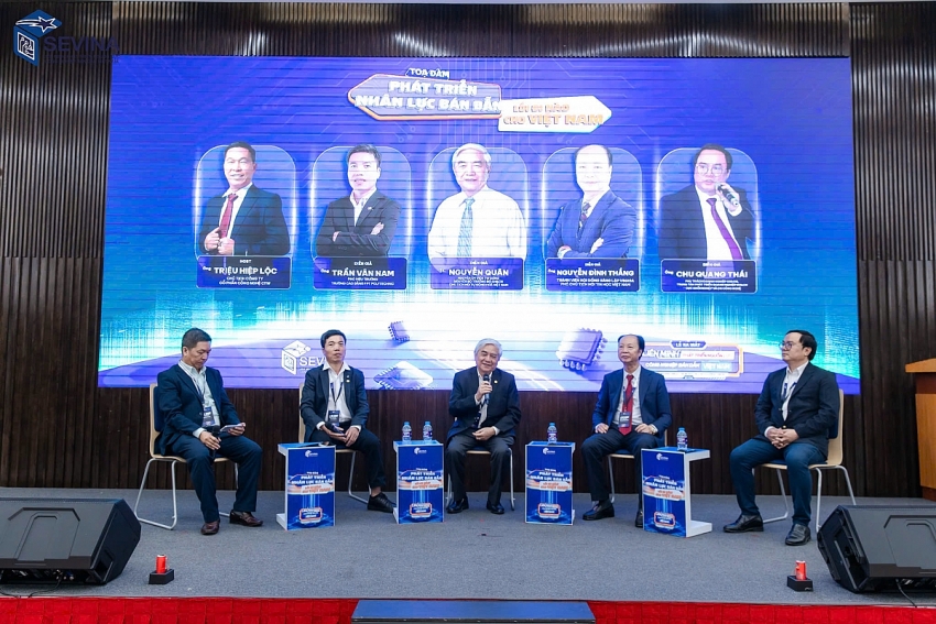 TS. Nguyễn Quân nhấn mạnh vai trò hợp tác ba bên của Liên minh Phát triển nguồn lực công nghiệp bán dẫn