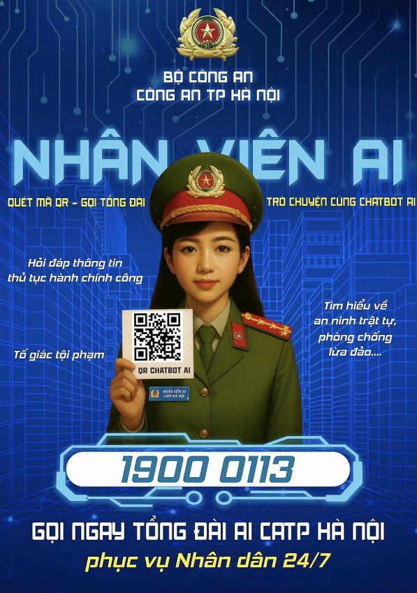 Công an Hà Nội ra mắt 4 sản phẩm số: AI làm 