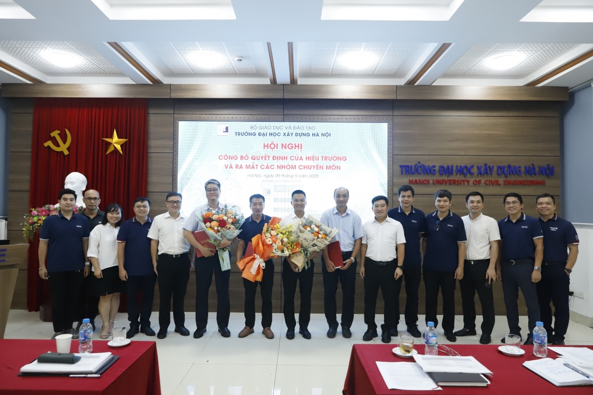 Trường Đại học Xây dựng Hà Nội: Bổ nhiệm Phó Viện trưởng Viện Địa kỹ thuật và Công trình, ra mắt các nhóm chuyên môn