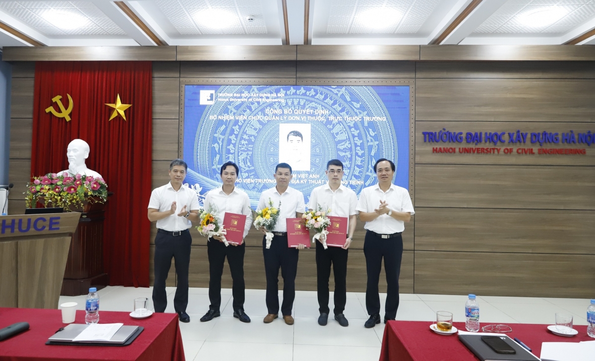 Trường Đại học Xây dựng Hà Nội: Bổ nhiệm Phó Viện trưởng Viện Địa kỹ thuật và Công trình, ra mắt các nhóm chuyên môn