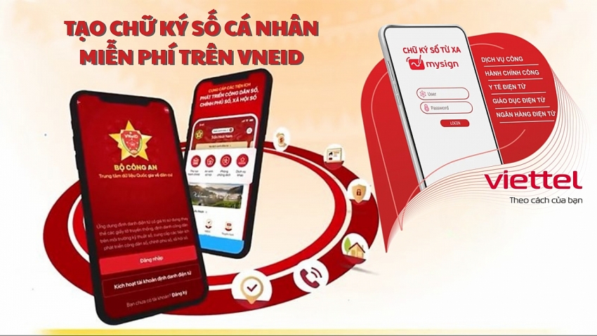 Các nhà mạng tích hợp chữ ký số trên VNeID, thúc đẩy phổ cập dịch vụ công trực tuyến