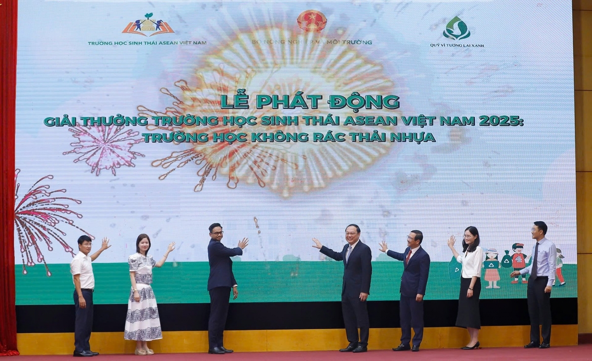 Phát động Giải thưởng Trường học sinh thái ASEAN Việt Nam 2025 vì môi trường không rác thải nhựa