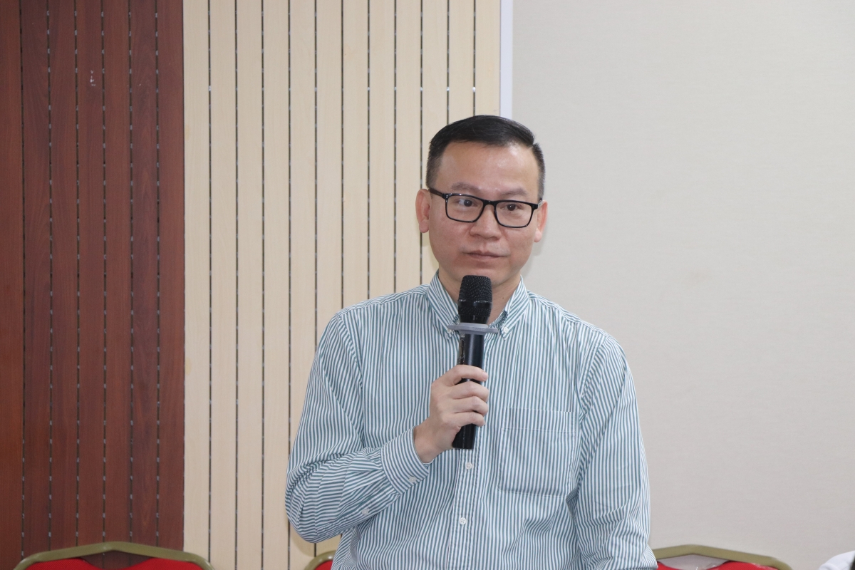 TS. Đỗ Nguyên Hưng phát biểu tại hội thảo. Ảnh: Hoàng Tùng