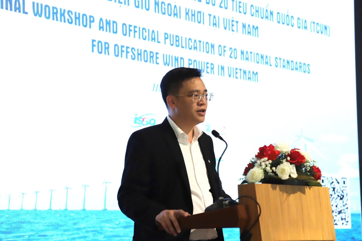 Ông Triệu Việt Phương - Viện trưởng Viện Tiêu chuẩn phát biểu khai mạc. Ảnh: Tưởng Vũ