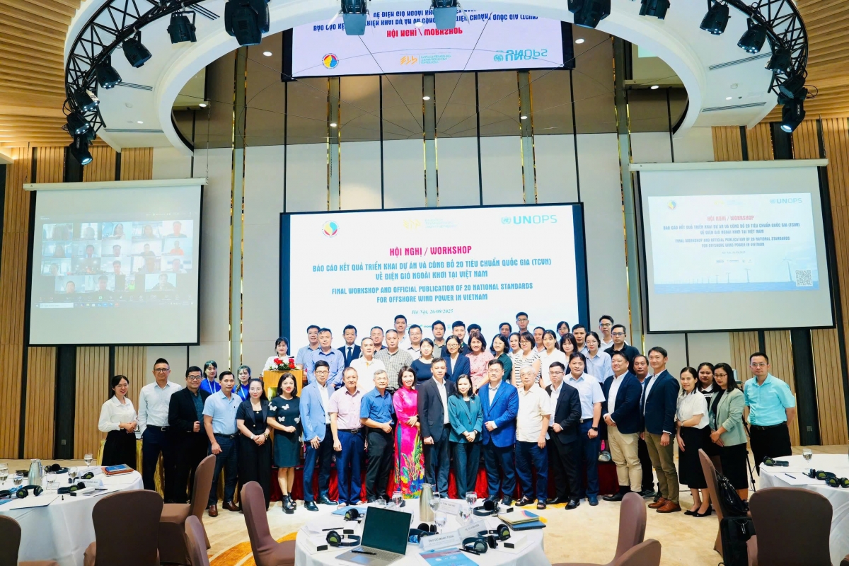 Công bố 20 tiêu chuẩn quốc gia về điện gió ngoài khơi tại Việt Nam