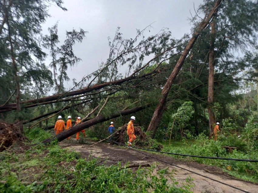 EVNNPT chủ động ứng phó, bảo vệ an toàn hệ thống truyền tải trong bão số 10