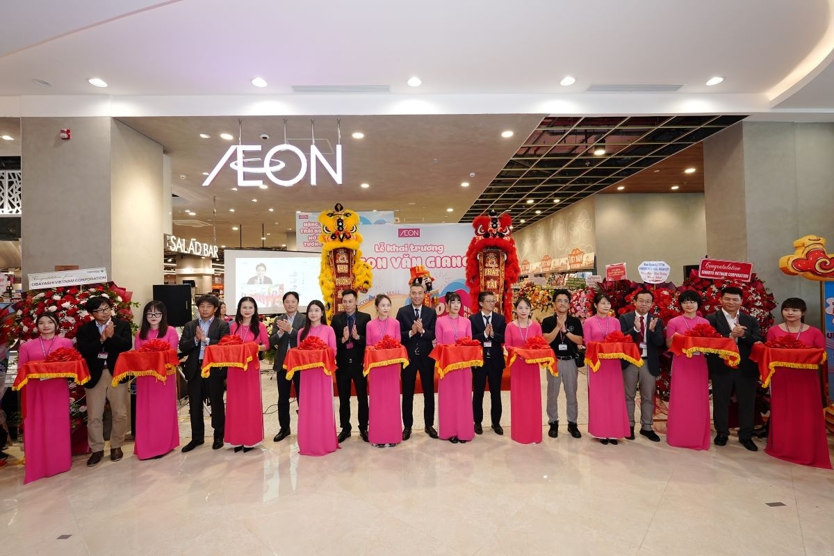 AEON khai trương Trung tâm Bách hóa Tổng hợp và Siêu thị tại Văn Giang, đặt mục tiêu mở rộng gấp 3 lần quy mô tại Việt Nam vào năm 2030