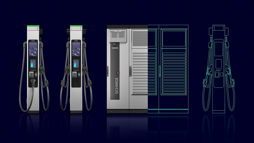 Siemens ra mắt hệ thống sạc xe điện SICHARGE FLEX cho kỷ nguyên Megawatt