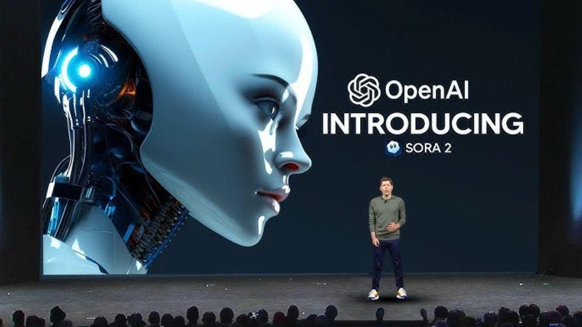 Sam Altman, Giám đốc điều hành OpenAI, công bố phần mềm Sora 2 cùng nền tảng mạng xã hội cùng tên. Ảnh: FutureTools