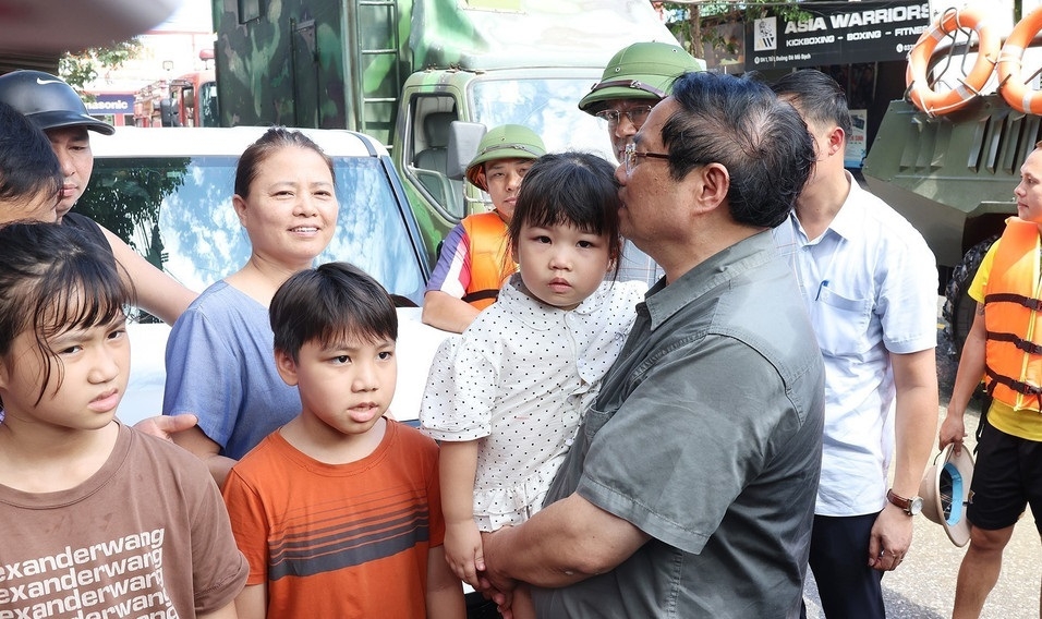 Thị sát Thái Nguyên, Thủ tướng yêu cầu đẩy nhanh khắc phục hậu quả mưa bão