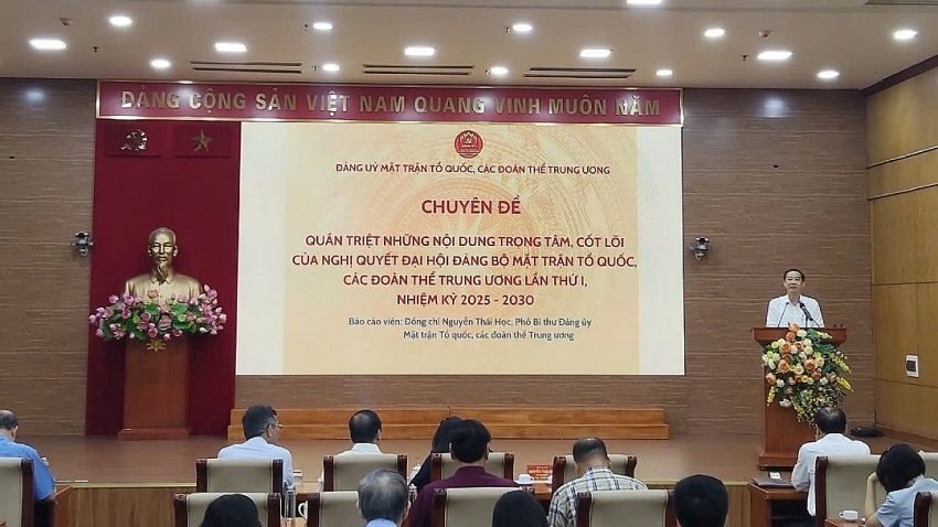 Đảng bộ MTTQ, các đoàn thể Trung ương quán triệt nội dung chỉ đạo của Tổng Bí thư Tô Lâm