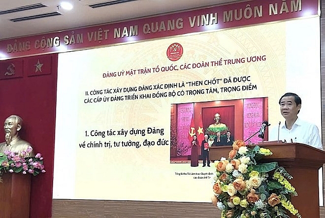 Đảng bộ MTTQ, các đoàn thể Trung ương quán triệt nội dung chỉ đạo của Tổng Bí thư Tô Lâm