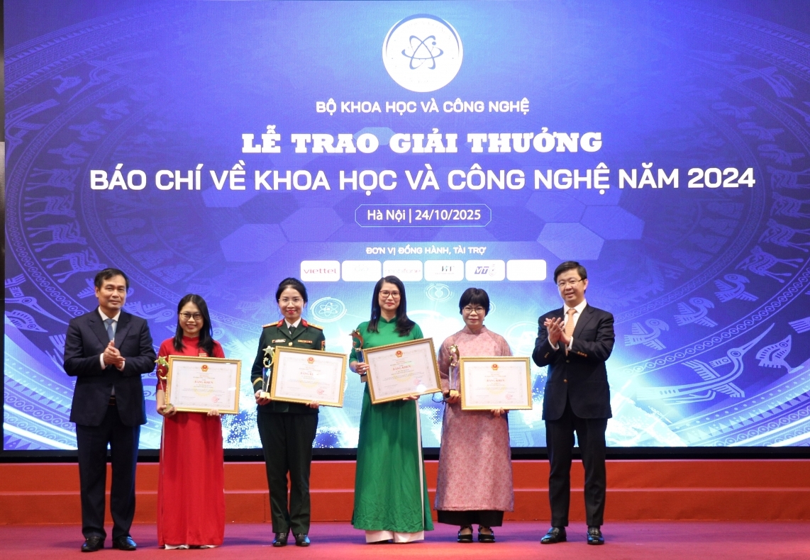 24 tác phẩm xuất sắc nhận Giải Báo chí Khoa học và Công nghệ 2024