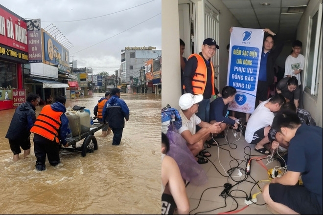 Các nhà mạng bảo đảm thông tin liên lạc thông suốt giữa "rốn lũ" miền Trung