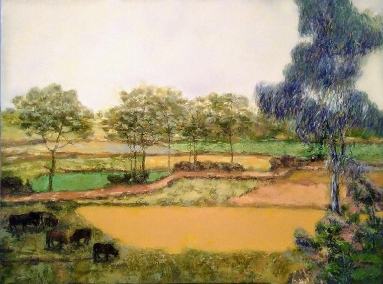 Sắc màu truyền thống và hiện đại hòa nhịp trong Triển lãm “Đôi mắt người Sơn Tây”