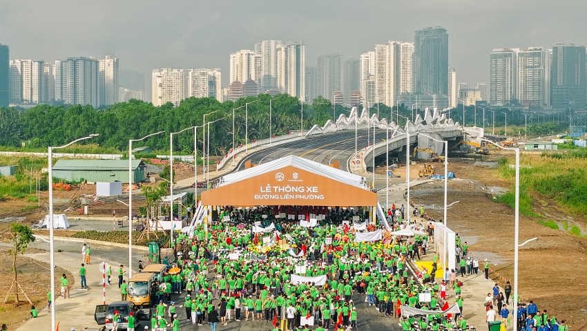 Thông xe đường Liên Phường, tăng kết nối và định hình lại giao thông khu Đông TP.HCM