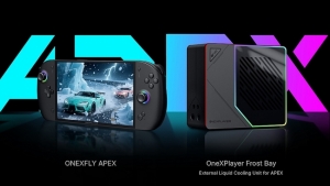 OneXFly Apex - máy chơi game cầm tay tản nhiệt nước, hiệu năng "đỉnh" với chip AMD Ryzen AI Max