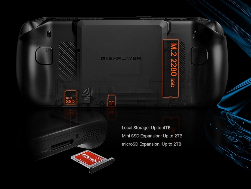 OneXFly Apex - máy chơi game cầm tay tản nhiệt nước, hiệu năng 