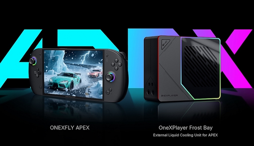 OneXFly Apex - máy chơi game cầm tay tản nhiệt nước, hiệu năng 