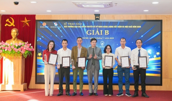 40 tác phẩm được trao Giải thưởng Báo chí tuyên truyền sử dụng năng lượng tiết kiệm và hiệu quả năm 2025