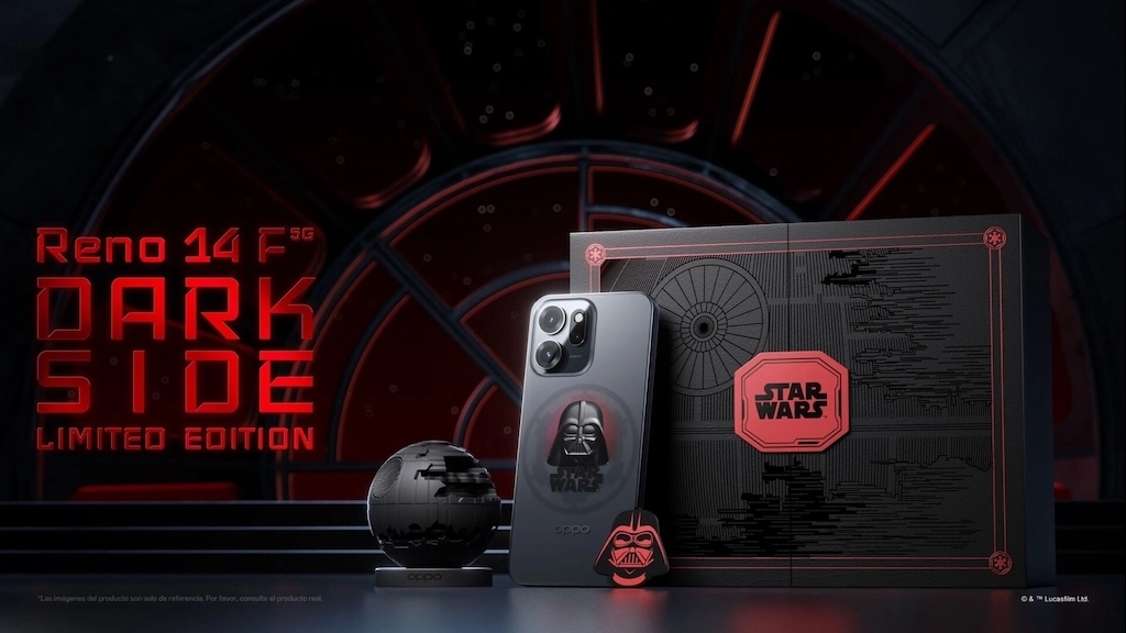 Oppo tung phiên bản Reno14 F Star Wars giới hạn với thiết kế Dark Side độc bản