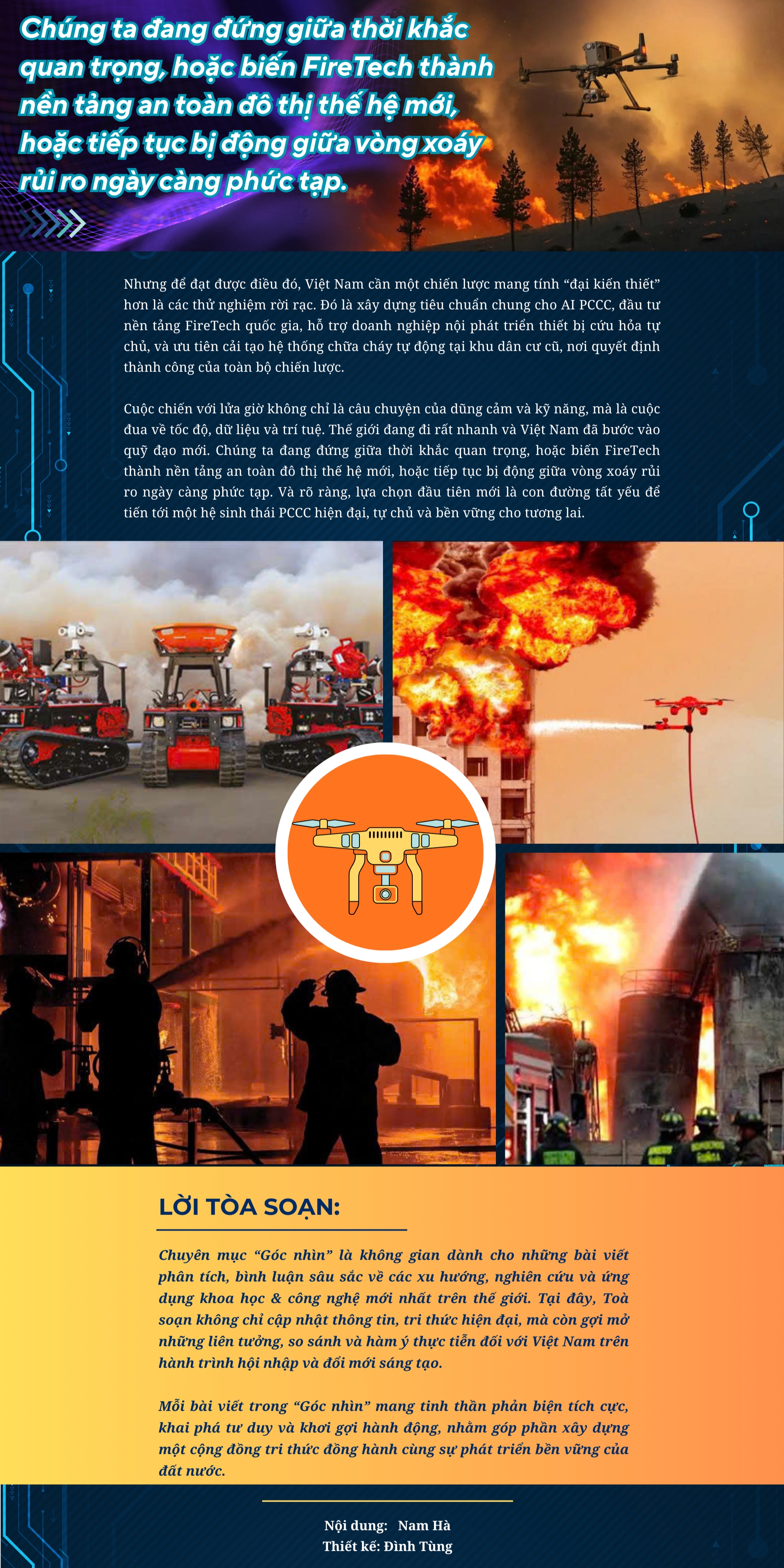 [E-Magazine] Công nghệ cứu hỏa tự động: Tấm khiên thép cho con người