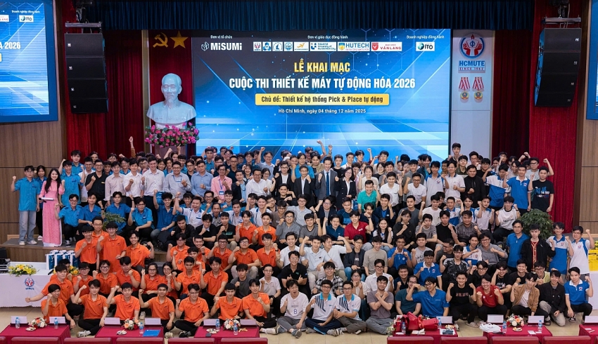 Cuộc thi Thiết kế Máy tự động hóa 2026 khởi động: Kỹ sư trẻ miền Nam chinh phục bài toán Pick & Place độ chính xác cao
