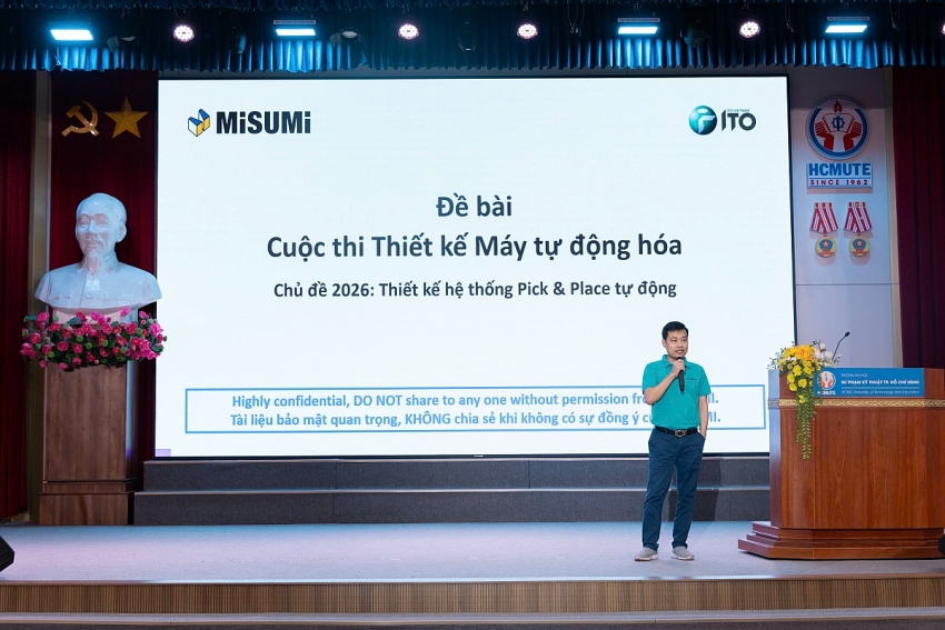 Cuộc thi Thiết kế Máy tự động hóa 2026 khởi động: Kỹ sư trẻ miền Nam chinh phục bài toán Pick & Place độ chính xác cao