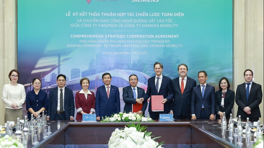 VinSpeed và Siemens Mobility hợp tác triển khai đường sắt tốc độ cao tại Việt Nam
