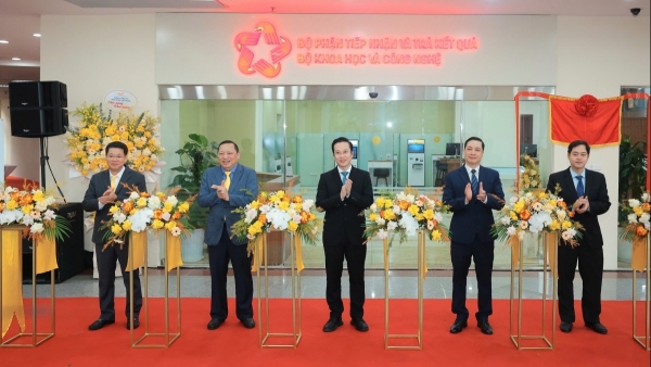 Bộ Khoa học và Công nghệ khai trương Bộ phận Một cửa - công trình chào mừng Đại hội XIV của Đảng