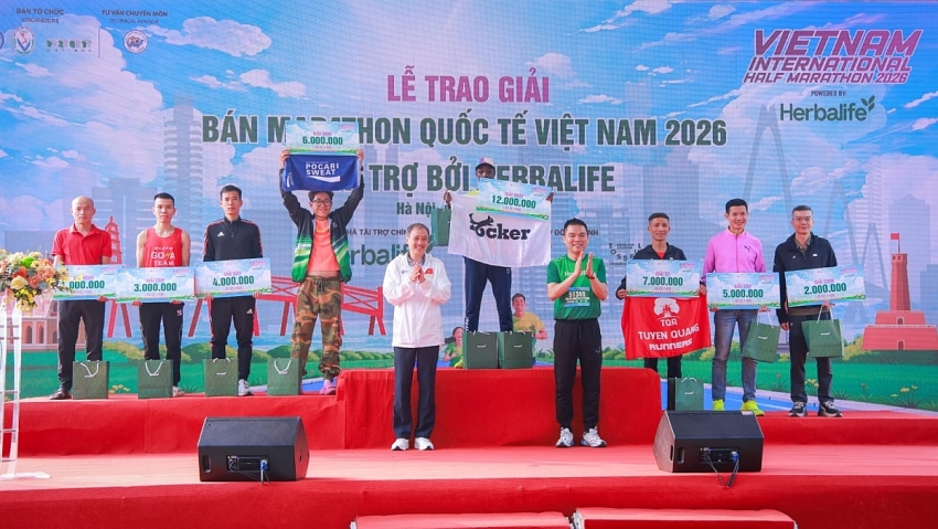 “Giải bán marathon Quốc tế Việt Nam tài trợ bởi Herbalife 2026” khuyến khích lối sống năng động trong ngày đầu năm mới