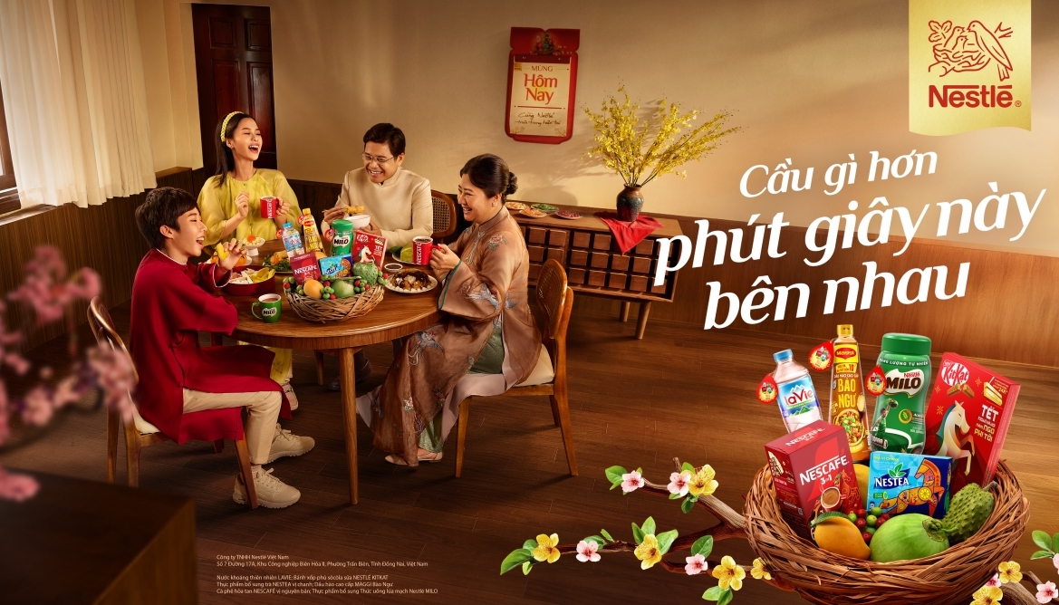 Nestlé Việt Nam lan tỏa thông điệp "Trân quý từng khoảnh khắc sum vầy" trong dịp Tết 2026