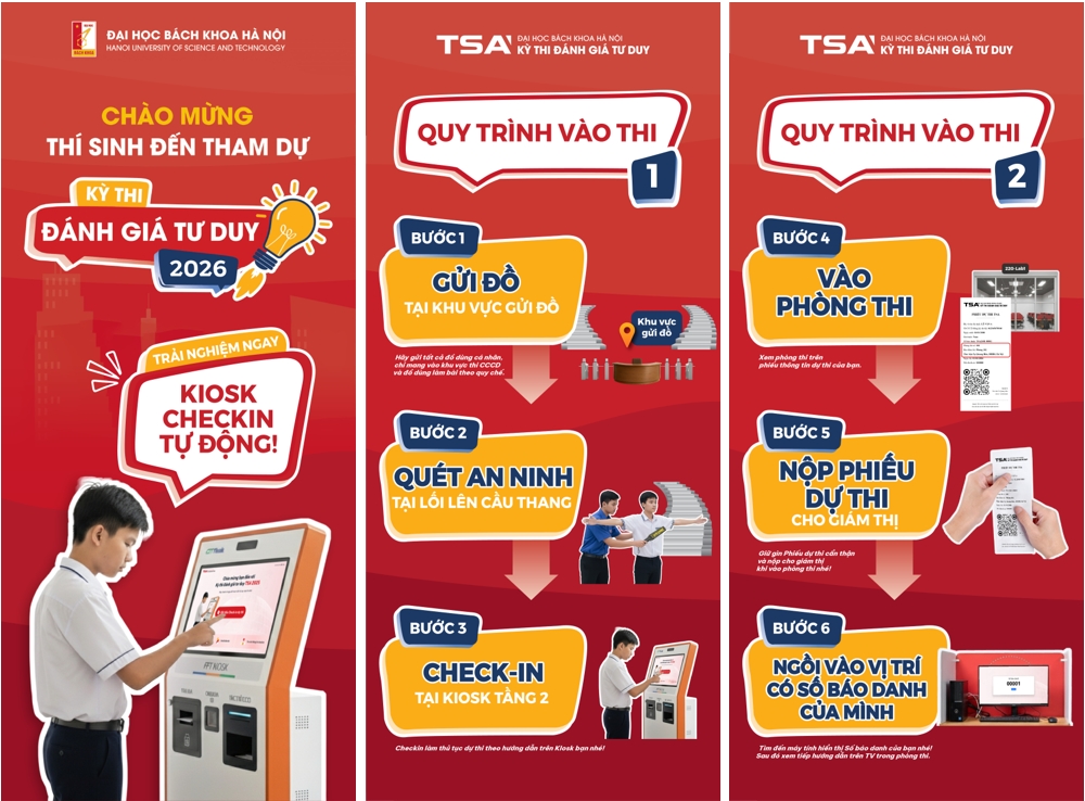 Gần 1.700 thí sinh tham gia thi Đánh giá tư duy Đại học Bách khoa Hà Nội 2026