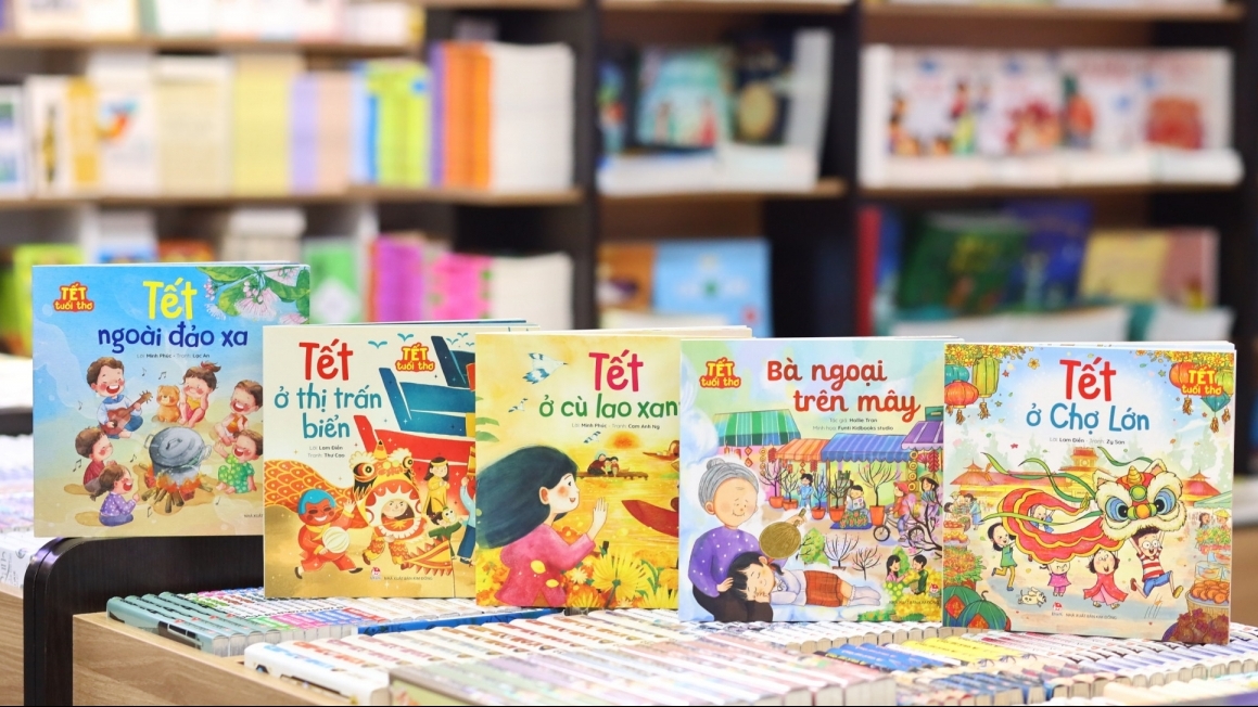 Sách Tết rộn ràng sắc xuân, lan tỏa giá trị văn hóa Việt